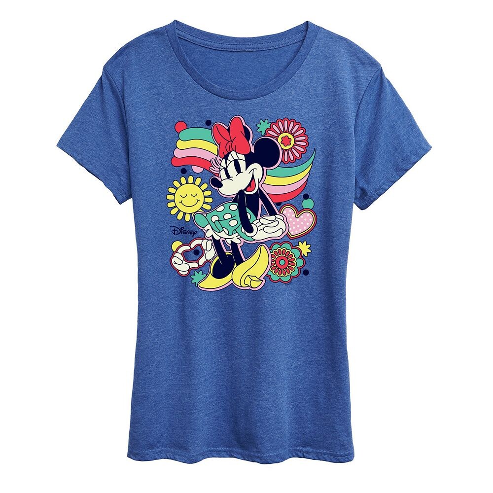 

Футболка с изображением коллажа и Минни Маус Disney's, цвет Heather Royal Blue