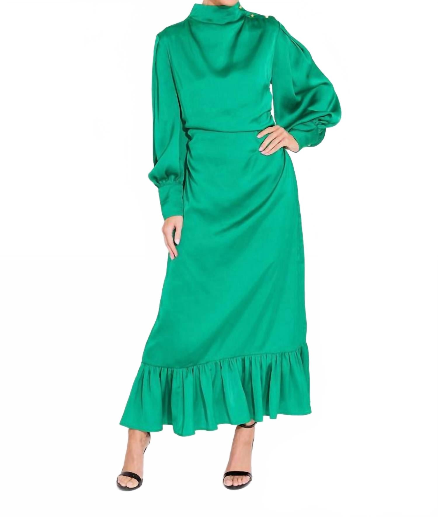 

Alden Adair Платье Паркер цвета малахита