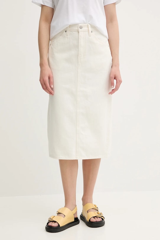 

Джинсовая юбка HR BACK SLIT SKIRT с разрезом сзади Levi'S, бежевый
