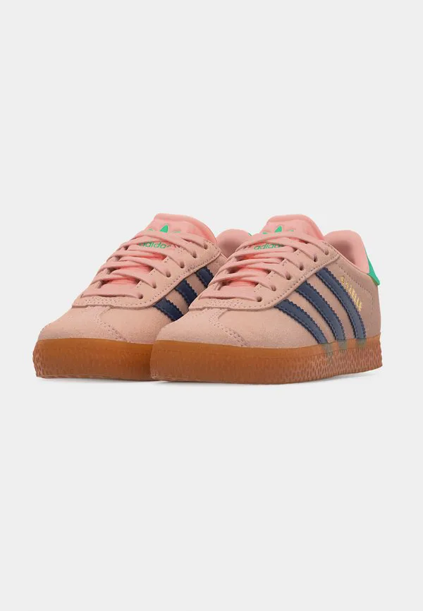 Кроссовки gazelle унисекс Adidas Originals, Blush Pink/Night Indigo/Hi Res Green — фото 3