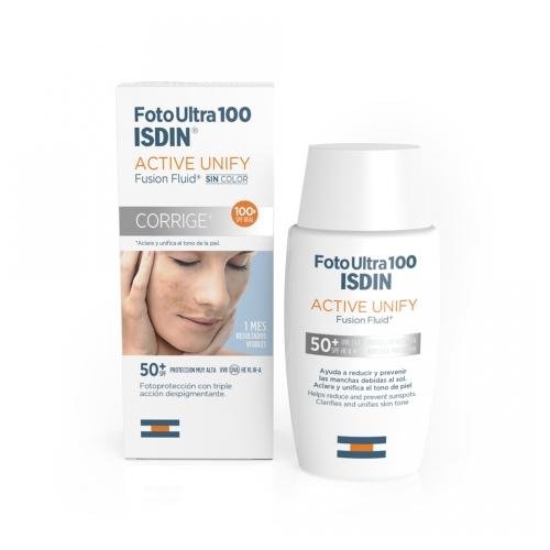 

Флюид Spf50+, 50 мл Isdin, Fotoultra 100 Active Unify