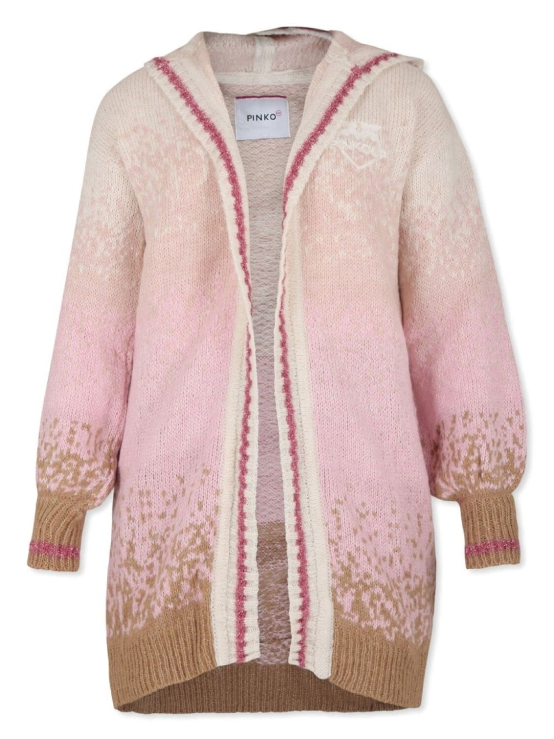 

Pinko Kids кардиган с логотипом, розовый