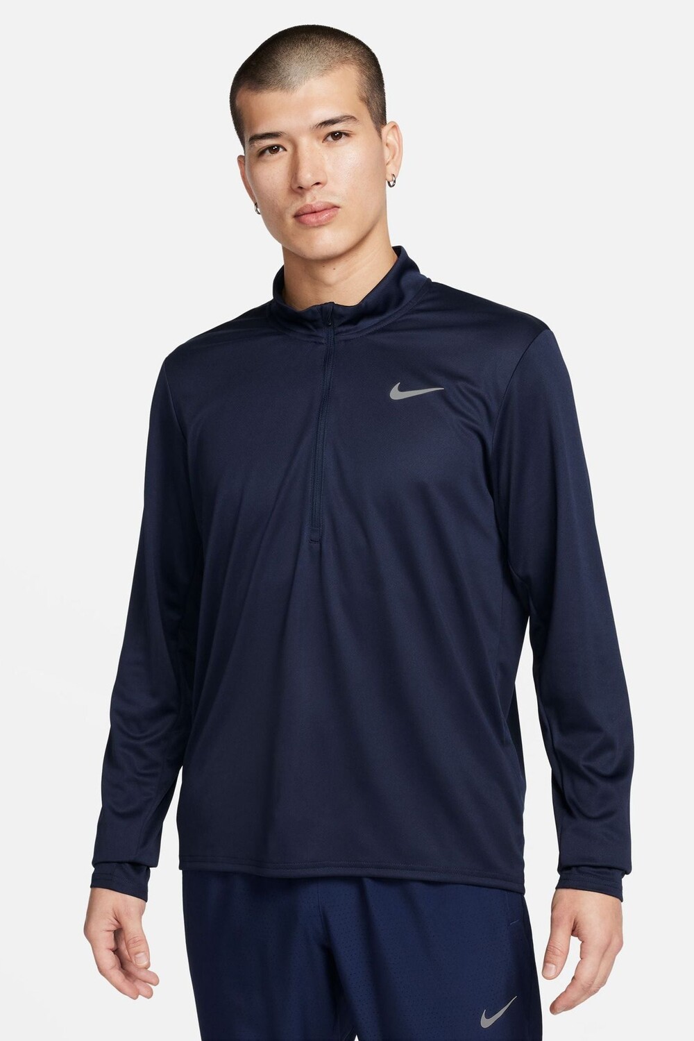 

Беговая футболка Dri Fit Pacer с половинной молнией Nike, синий