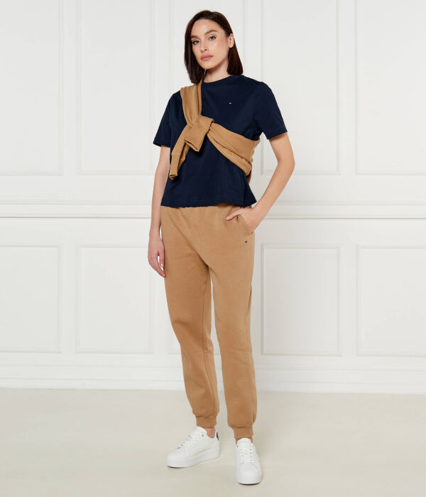 Футболка женская Tommy Hilfiger свободного кроя однотонная, синий — фото 2
