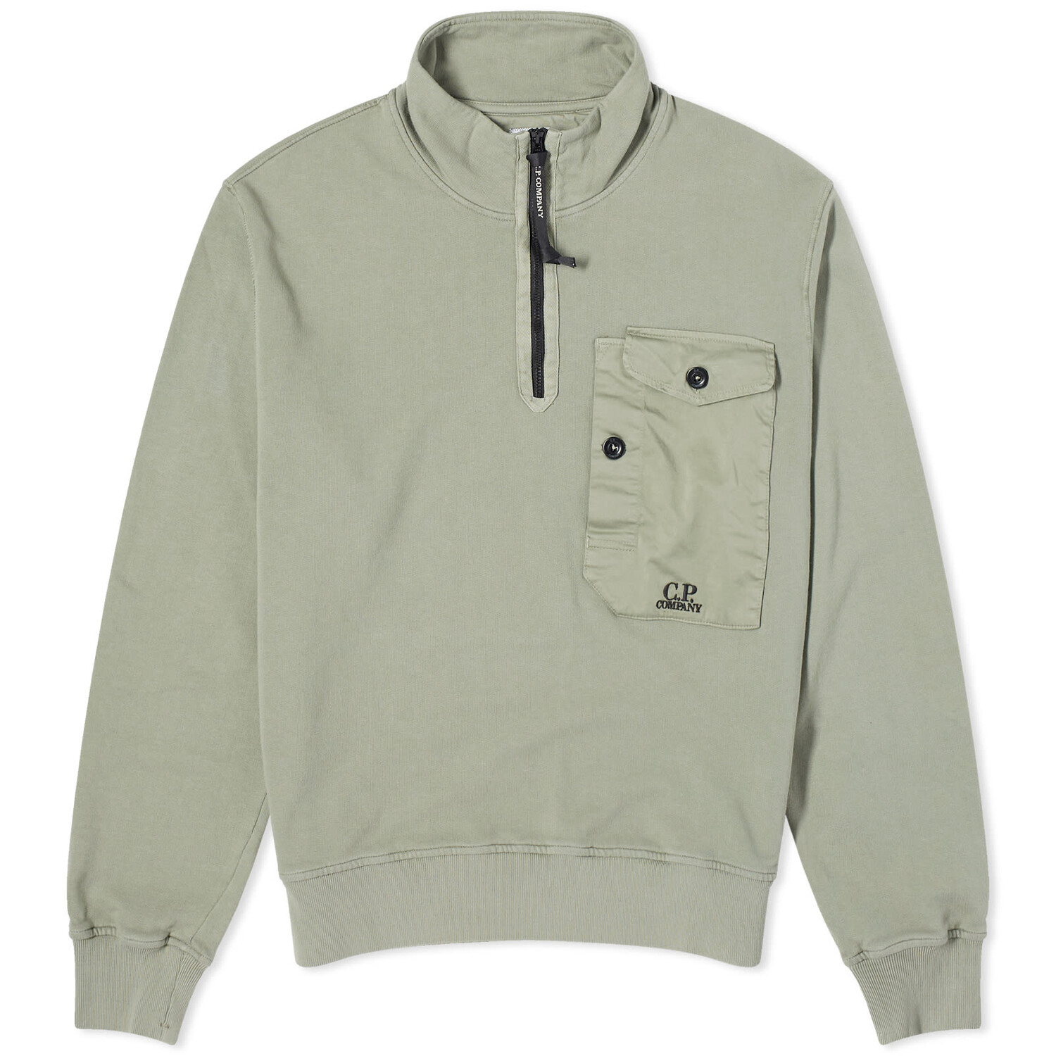 

Толстовка C.P. Company Quarter Zip Sweat, цвет Agave Green
