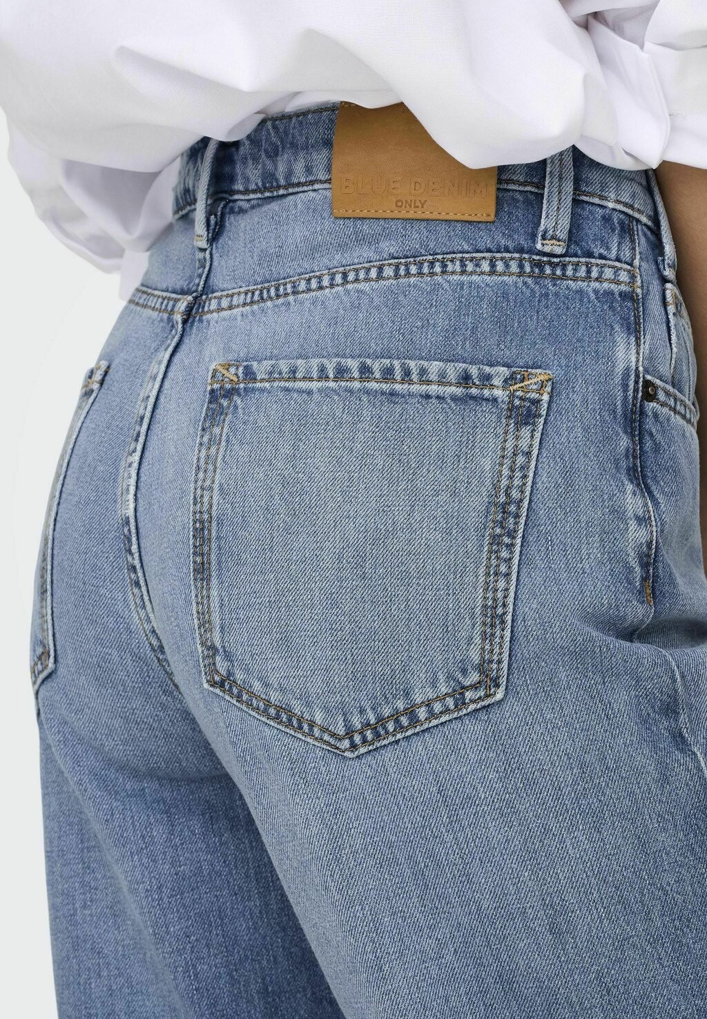 

Джинсы прямого кроя ONLMISCHA HOHE TAILLE ONLY, синий деним