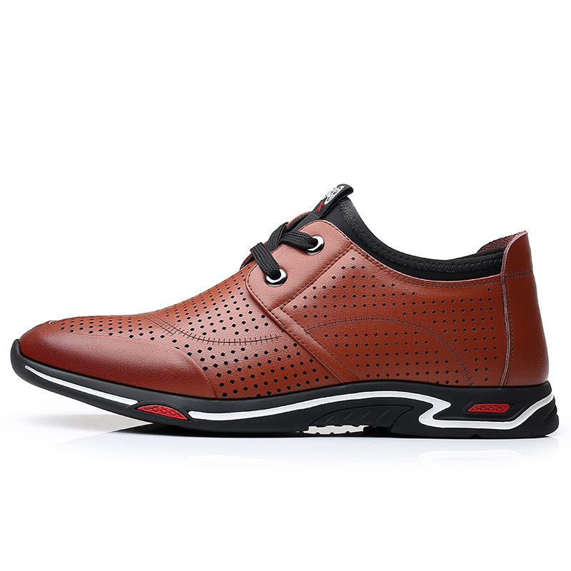 

EGCHI Мужские повседневные туфли Low top Black/Brown