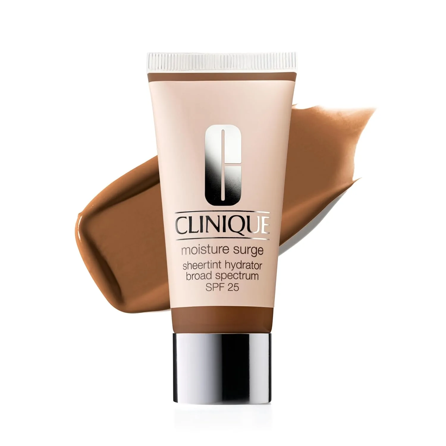 Clinique Moisture Surge Sheertint Hydrator увлажняющий тонирующий увлажнитель широкого спектра SPF 25 с гиалуроновой кислотой и алоэ для всех типов кожи, AF Deep 06