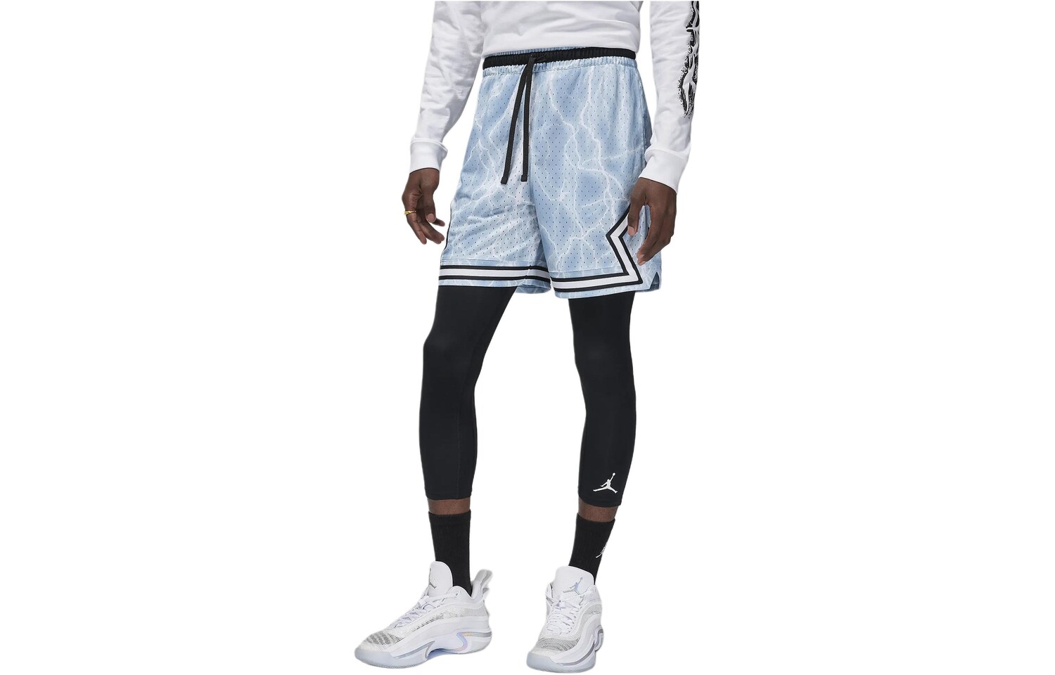 

Спортивные шорты мужские, синие, вымытые Jordan, синий