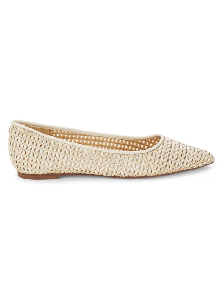 

Тканые балетки Wanda Sam Edelman, слоновая кость