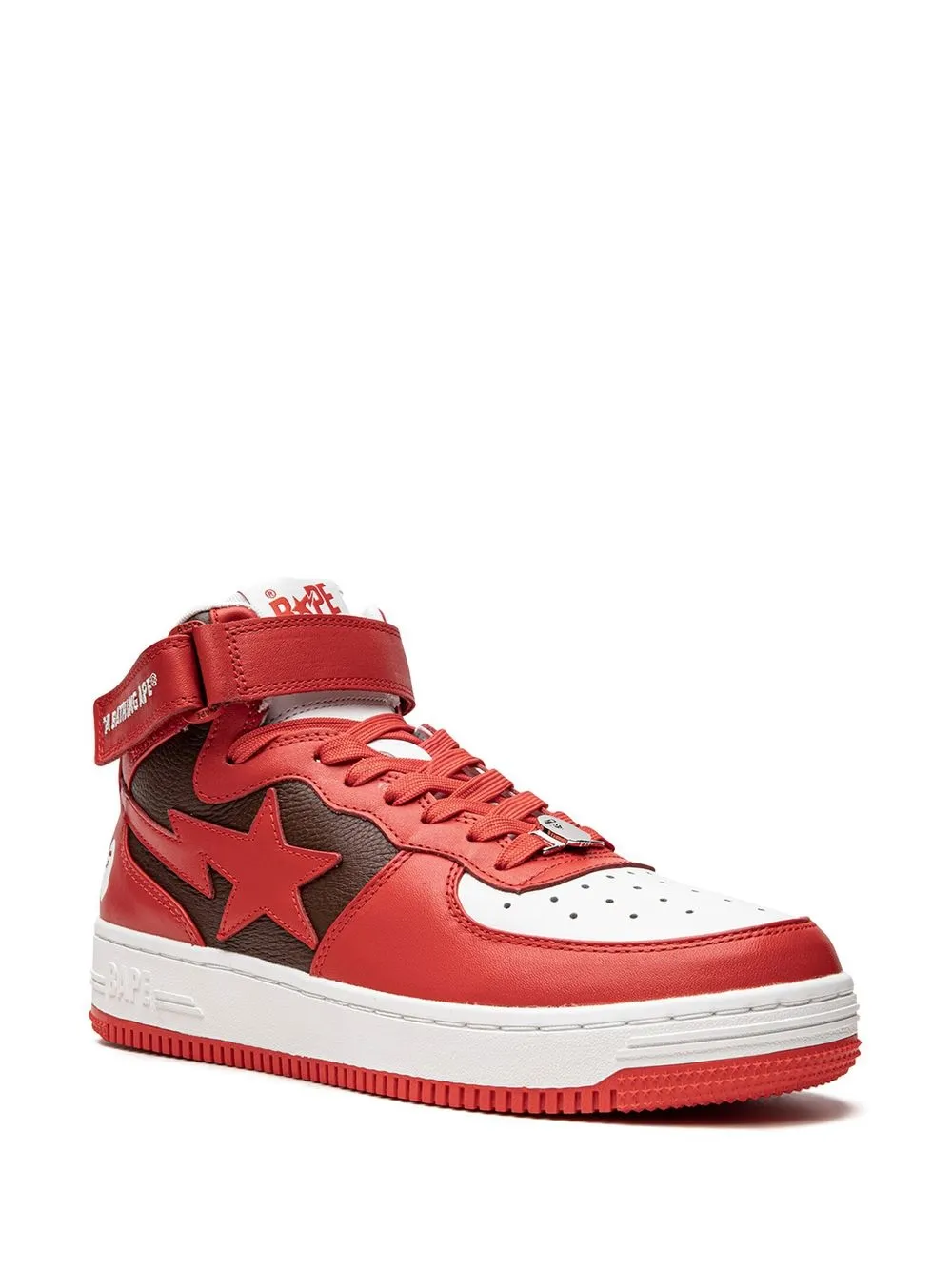 Кроссовки BAPE STA MI #2 M2 A BATHING APE, красный — фото 2