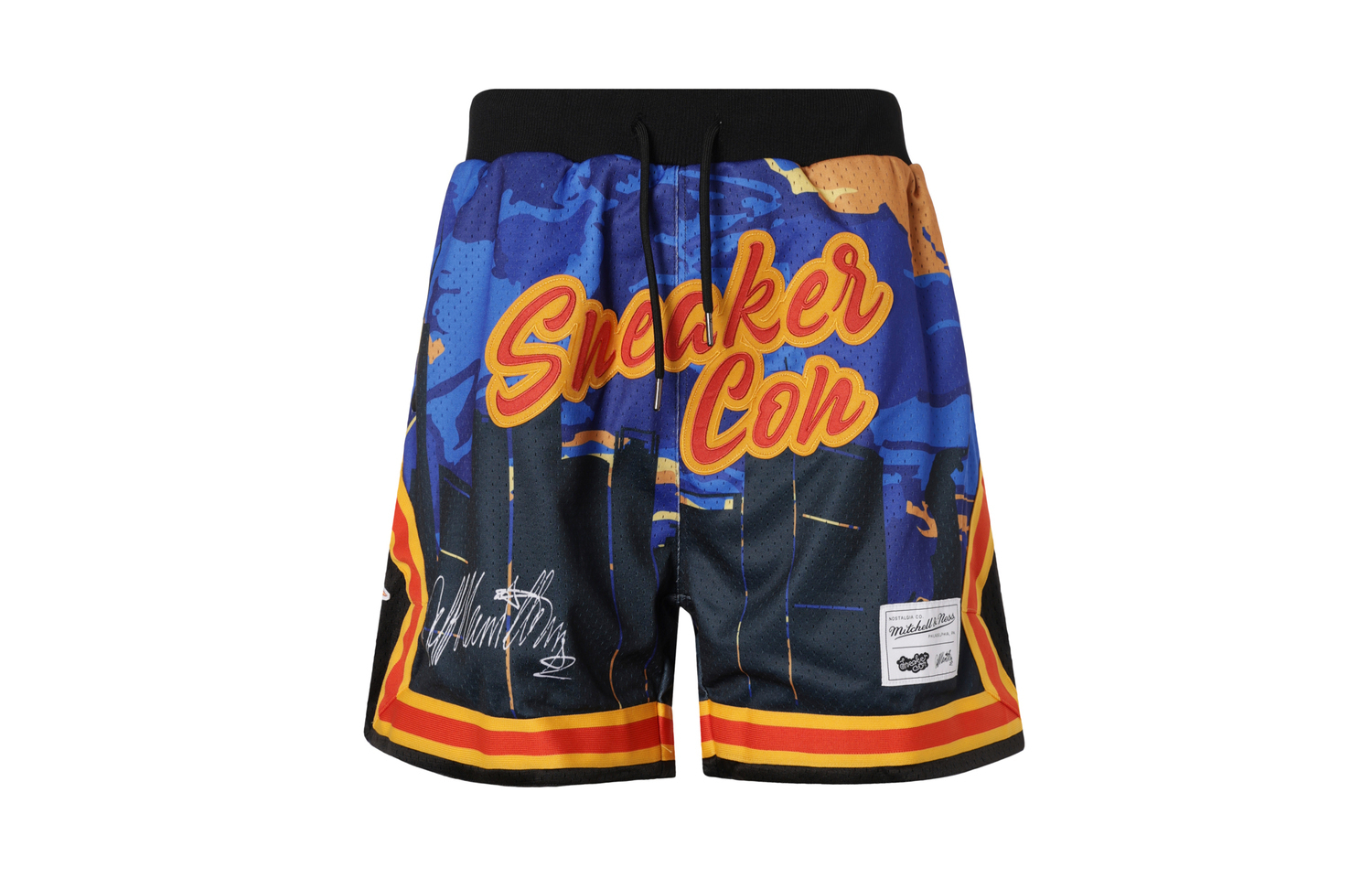 

Mitchell Ness Кроссовки Sneakercon X Jeff Hamilton совместная серия баскетбольные шорты унисекс black