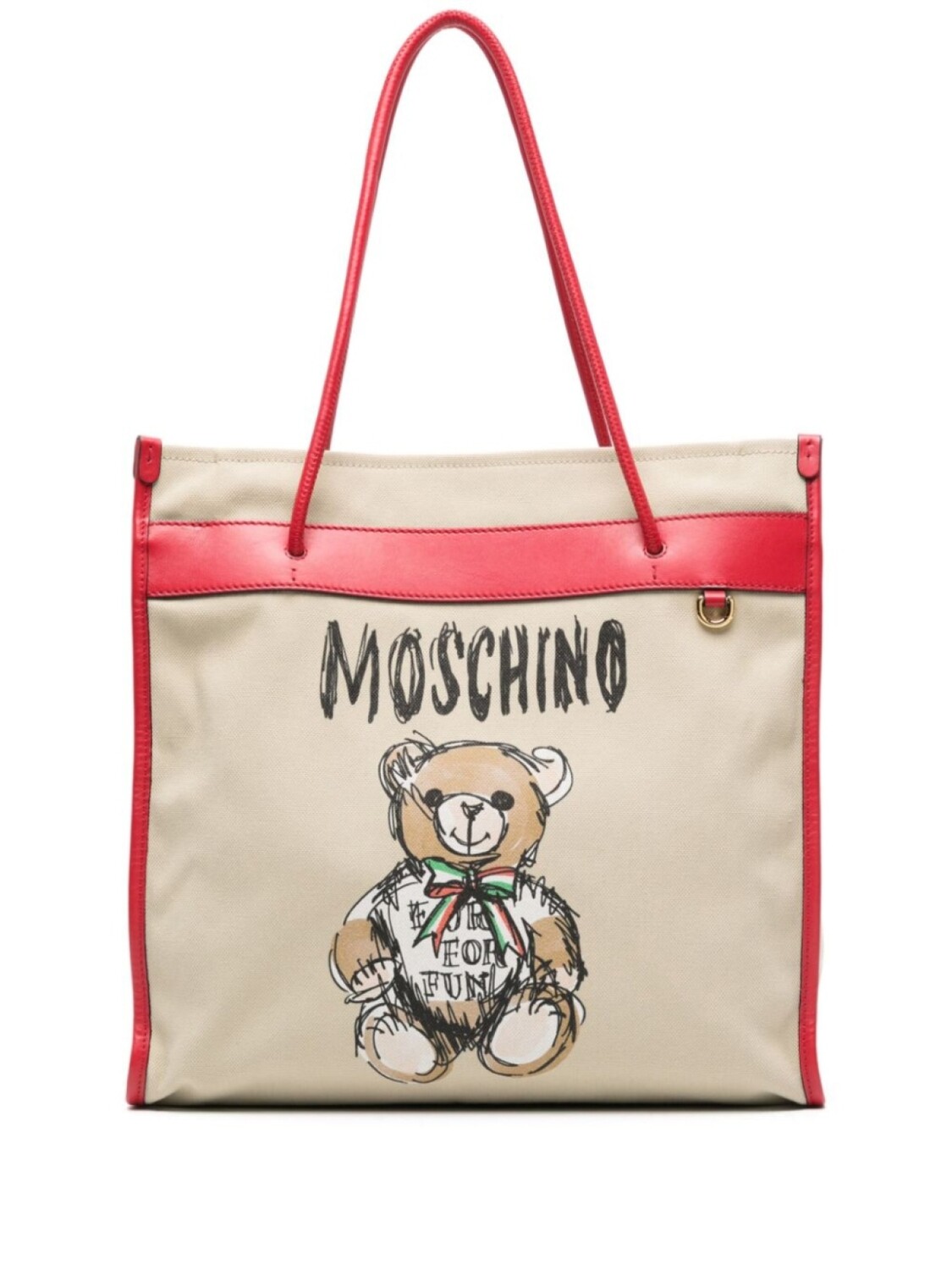 

Moschino сумка-тоут с принтом Teddy Bear, нейтральный цвет