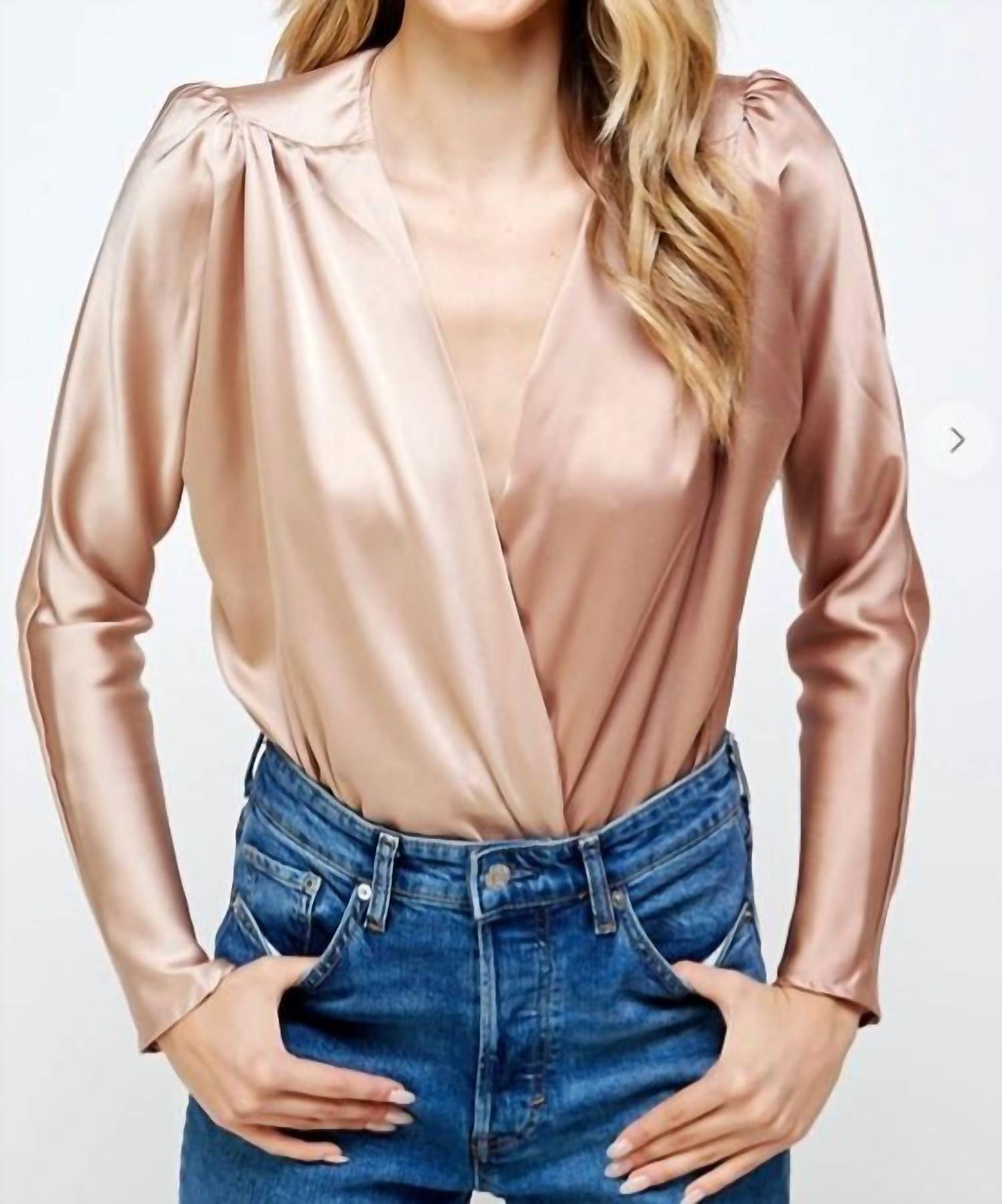 

Боди Sharon Color Block в цвете шампанского Strut & Bolt, цвет champagne
