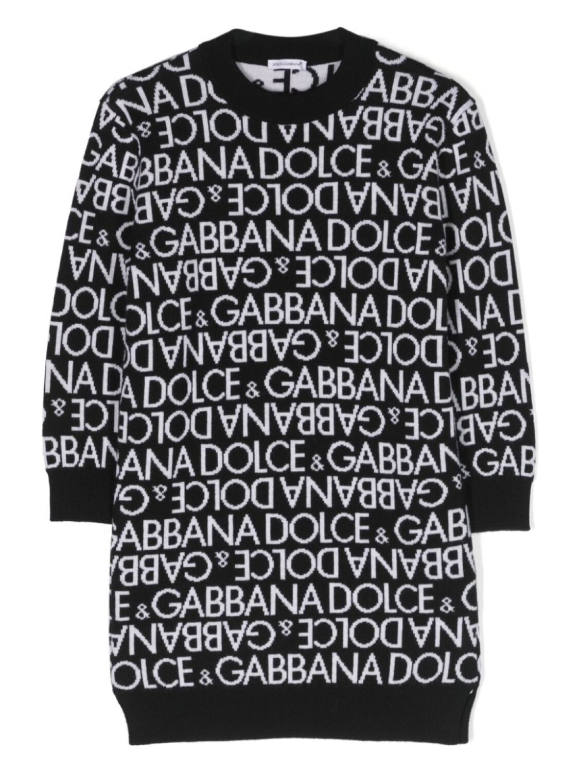 

Dolce & Gabbana платье-толстовка с логотипом, черный