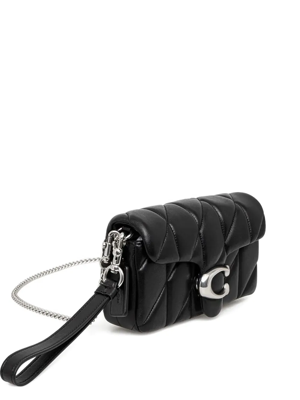 

Стеганая цепная сумка Coach, черный