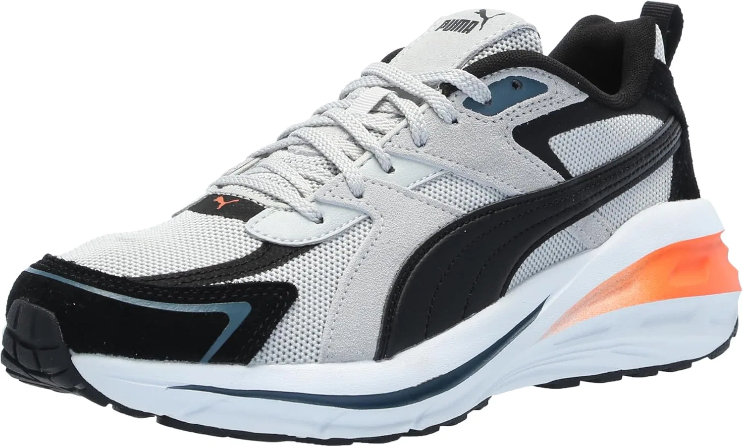 Кроссовки PUMA Herren Leather Shoes Hypnotic Lederschuhe, kühles Hellgrau-Schwarz-Grau-Himmel, Größe 40, Cooles Hellgrau Puma Schwarz Grauer Himmel