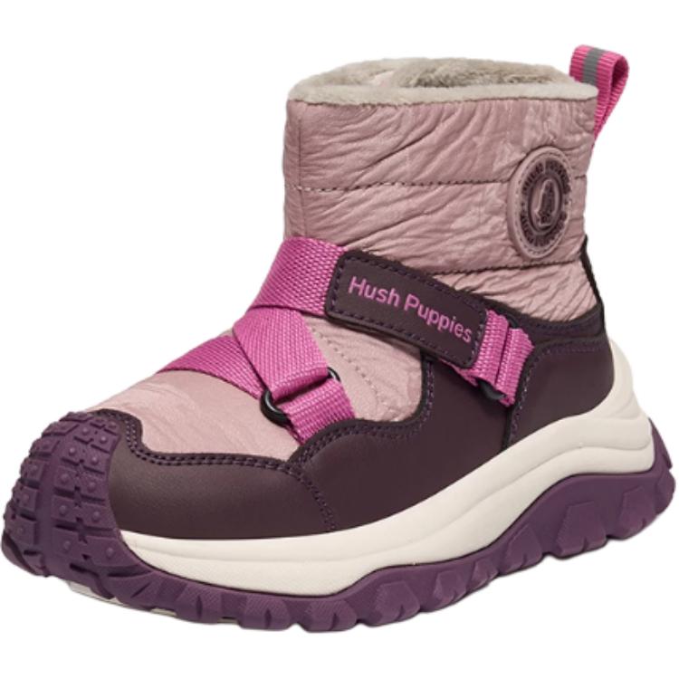 

Антискользящие и износостойкие утепленные детские ботинки Kids' Hush Puppies, розовый