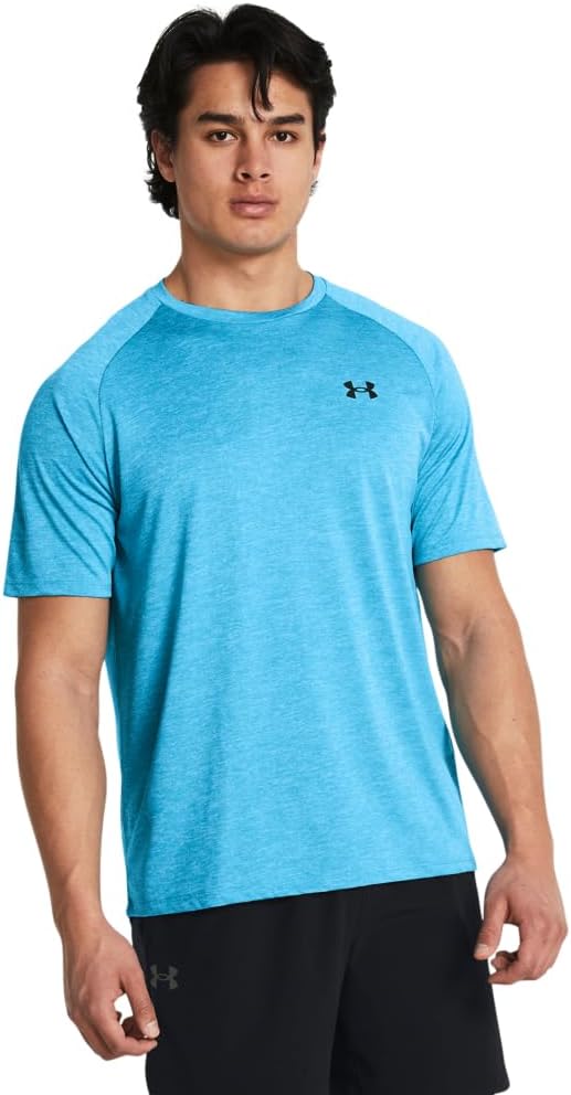 

Мужская футболка с коротким рукавом Under Armour Tech 2.0, (423) Capri/Black