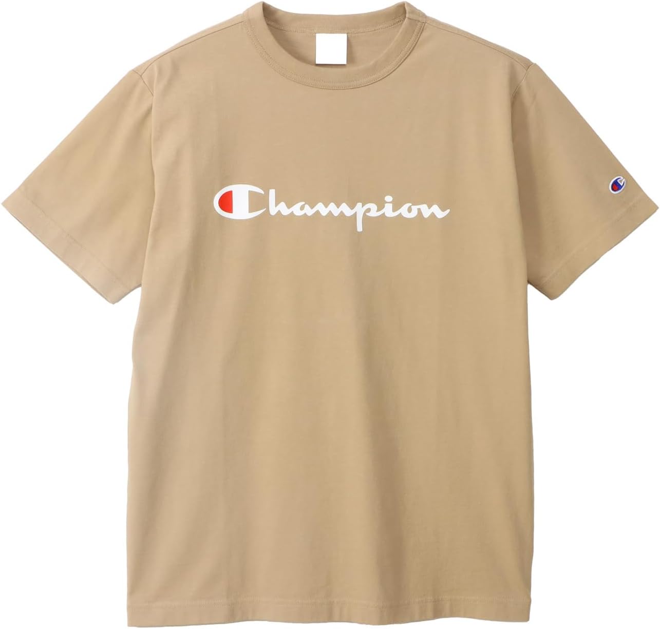 

Мужская футболка с коротким рукавом Champion C3-P302Z/C3-X353L, 100% хлопок, классический принт с логотипом, футболка с коротким рукавом, песочный