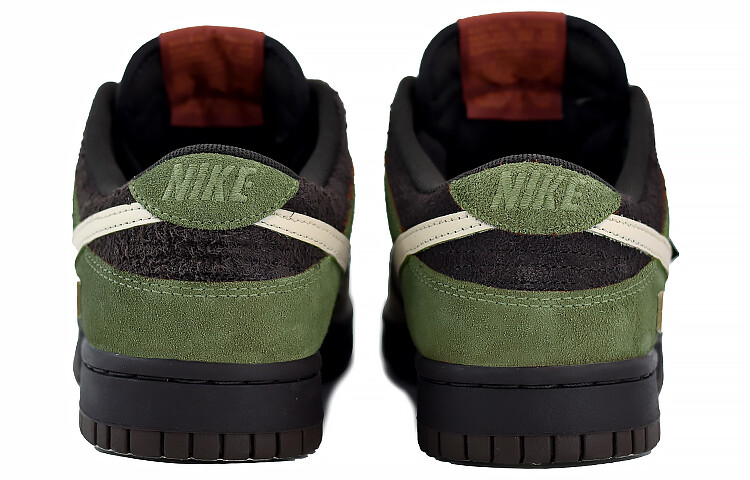 Кеды Nike Dunk Skateboard Unisex Low-Top, коричнево-зеленый — фото 4