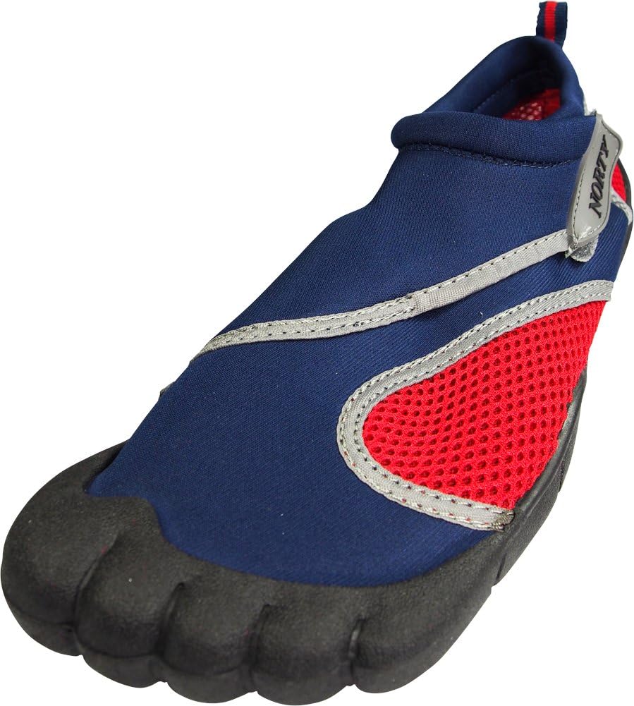 

Мужские водные туфли NORTY - акваноски для пляжа, лодки и бассейна - модель Skeletoe с эффектом босой ноги - необходимые на круизном лайнере - обувь для походов и кемпинга, красный/синий/темно-синий