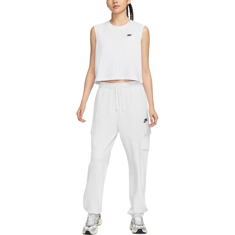 Nike Футболка Sportswear Club SS25 женская белая — фото 4
