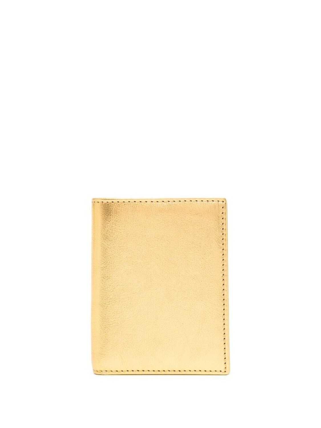 

Comme Des Garçons Wallet картхолдер с эффектом металлик, золотистый