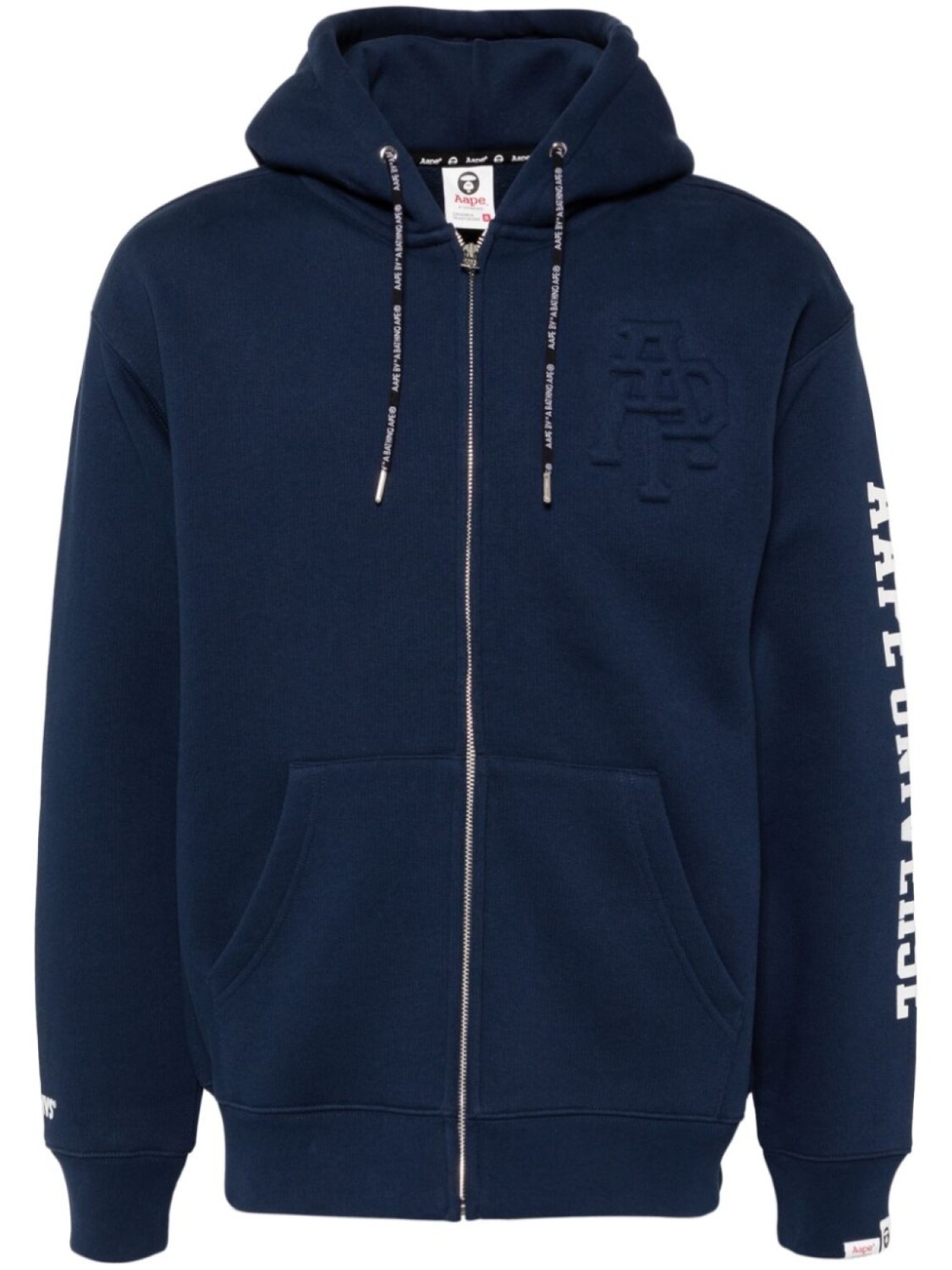 

Куртка с капюшоном и логотипом AAPE BY *A BATHING APE, синий