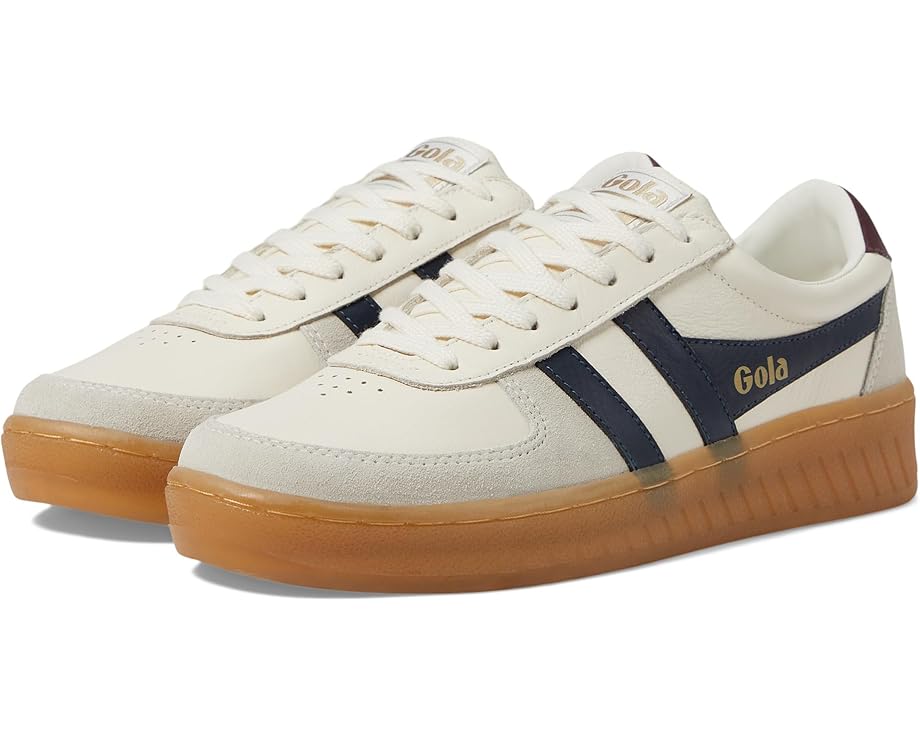 

Кроссовки Gola Grandslam Elite, цвет Off-White/Navy/Burgundy/Gum