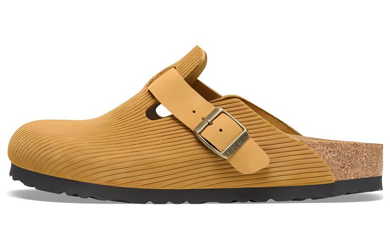 Мюли Boston Suede с тиснением цвета «Кордовый корк» Birkenstock, Cork Brown