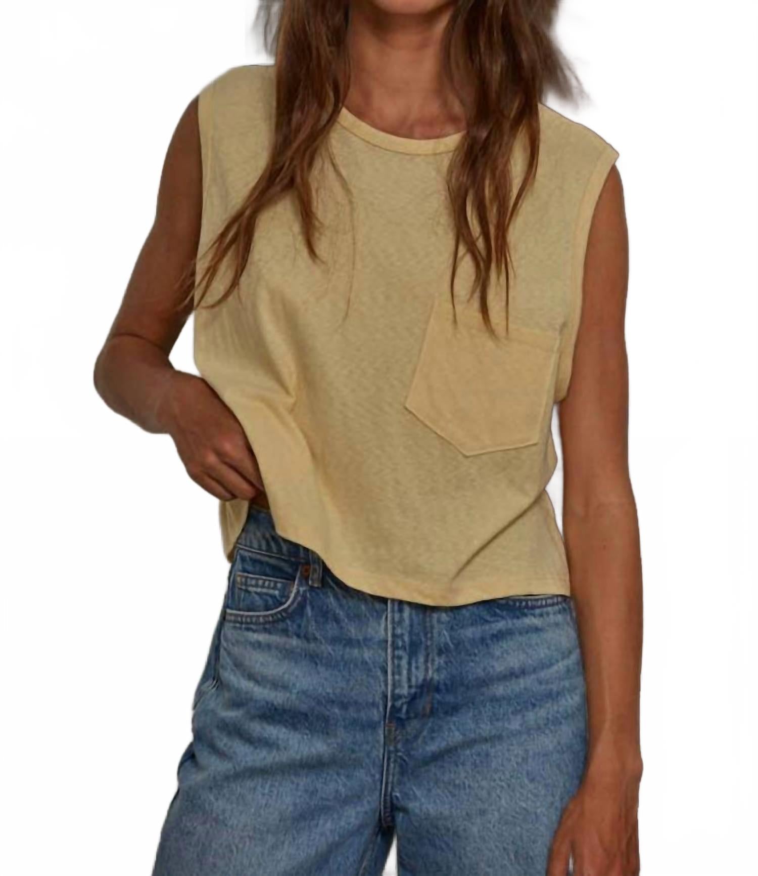 

Топ Just A Sec в пыльном желтом By Together