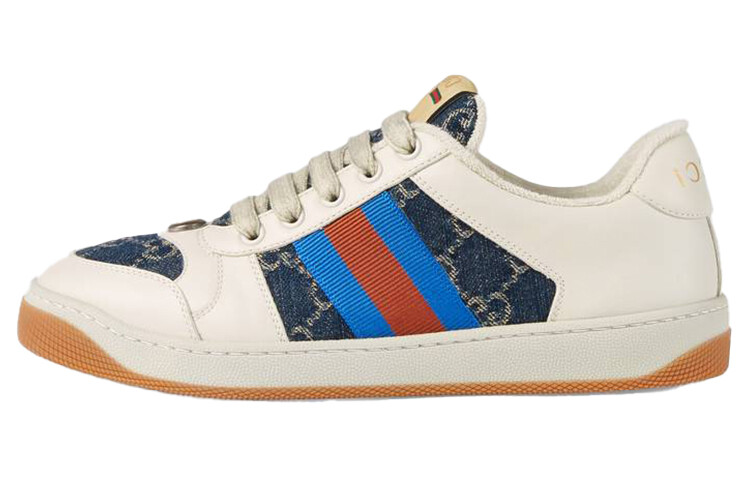 Кроссовки GUCCI Women's Screener 'GG Canvas - Denim Ivory'