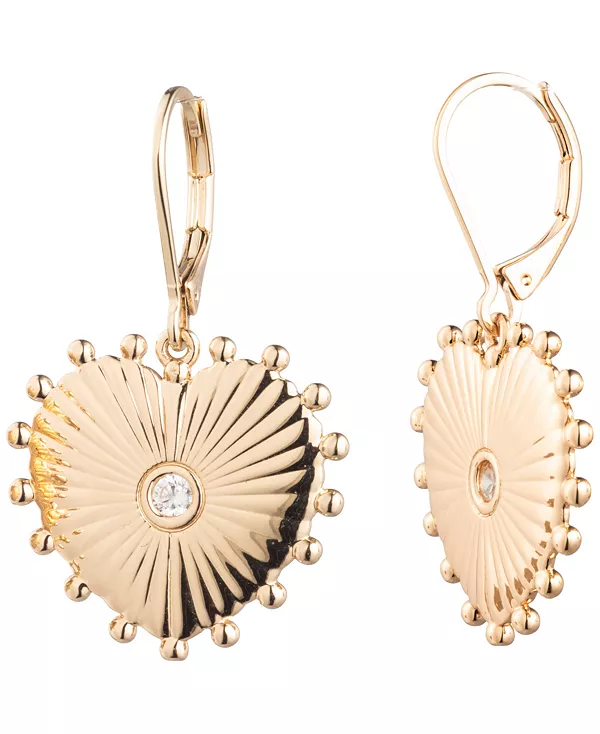 

Серьги-Сердечки из кубического циркония Lauren Ralph Lauren, gold