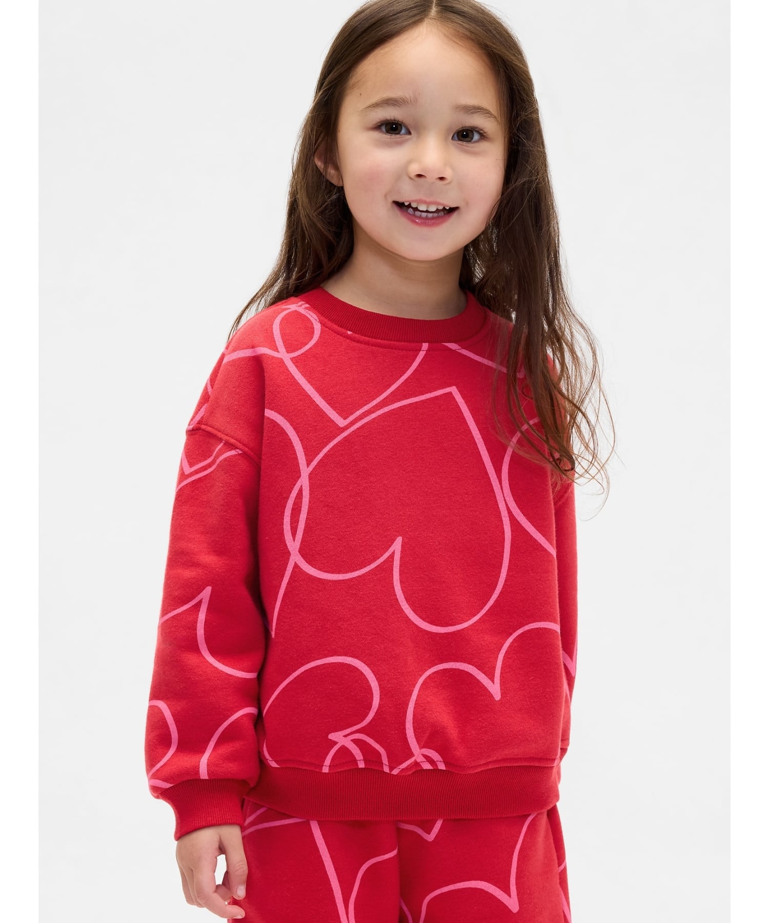 (K) Винтажная мягкая толстовка (для малышей/младенцев) GAP, MODERN_RED_HEART