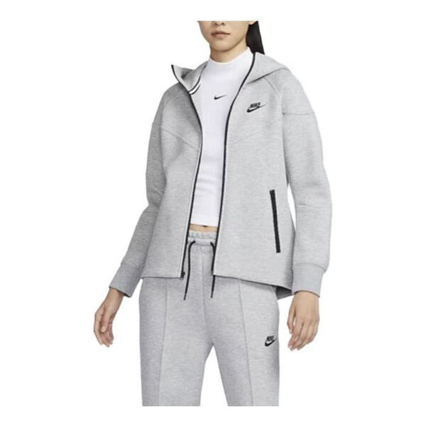 

Куртка технический флис с капюшоном на молнии Nike, серый