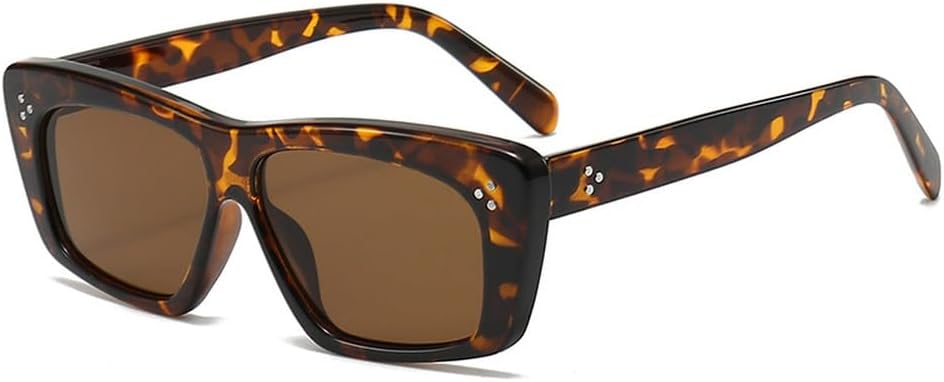 

Популярные модные женские солнцезащитные очки класса люкс в стиле ретро с заклепками, мужские солнцезащитные очки «кошачий глаз», трендовые солнцезащитные очки HVTVTLA, Leopard Tea