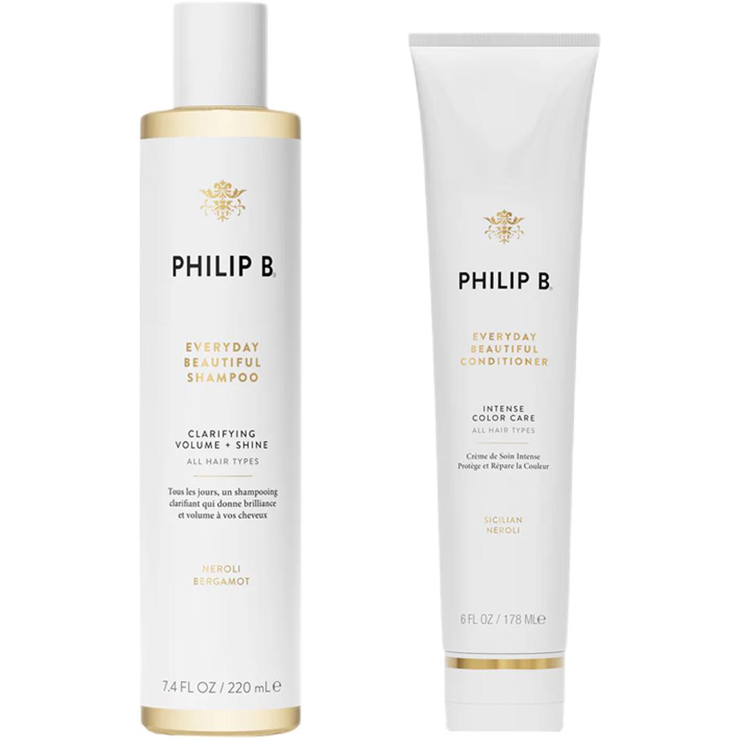 

Увлажняющий и восстанавливающий шампунь и кондиционер для кожи питательное очищение 220мл+178мл PHILIP B