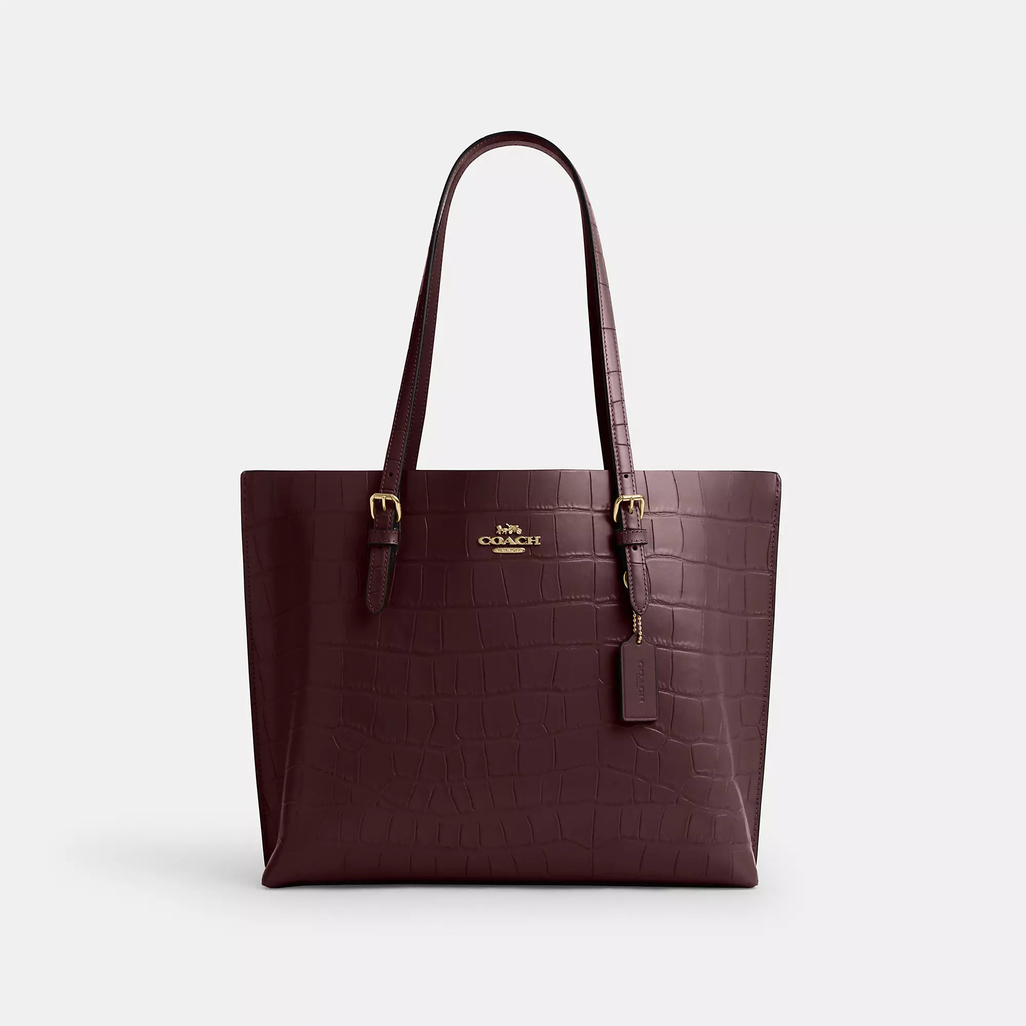 

Сумка-тоут Mollie от Coach Outlet, цвет gold/merlot