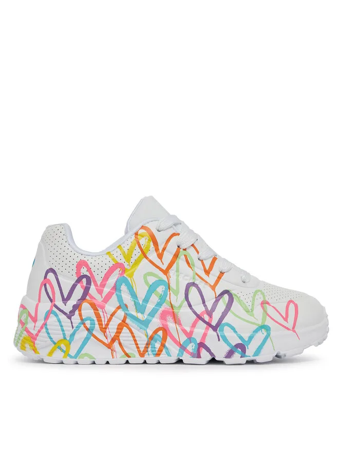 Skechers Кроссовки Uno Lite Spread The Love 314064L/WML белые