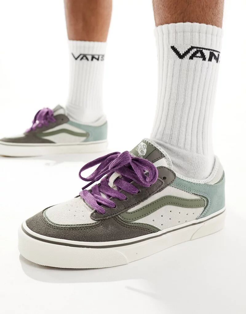 

Зеленые мульти-кеды Vans Rowley Classic