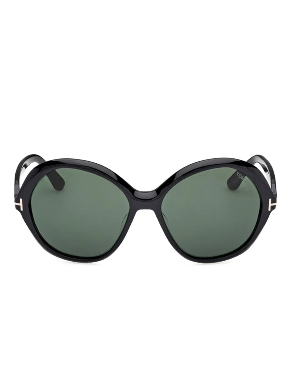 

Солнцезащитные очки в круглой оправе Tom Ford, черный