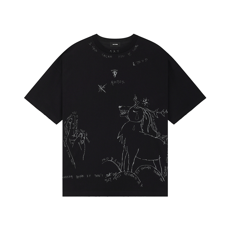 

Графическая футболка WE11DONE, черный