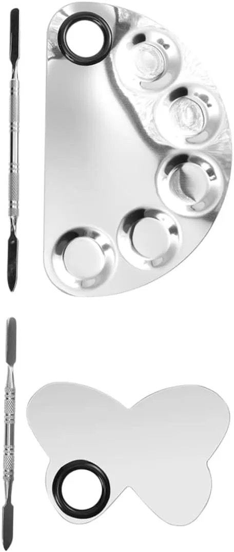 Палетка для смешивания лаков POPETPOP, 2 шт, сталь, 14.9x10 см