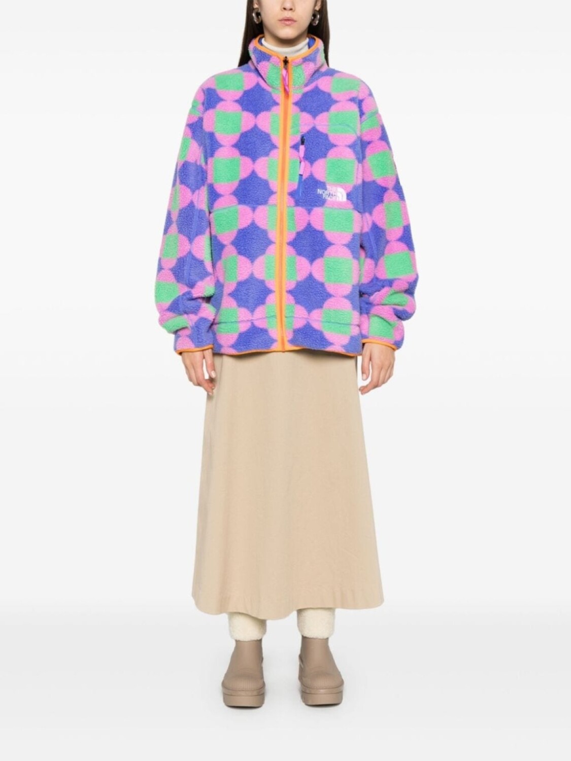 

Двусторонняя флисовая куртка The North Face x Yinka Ilori, синий