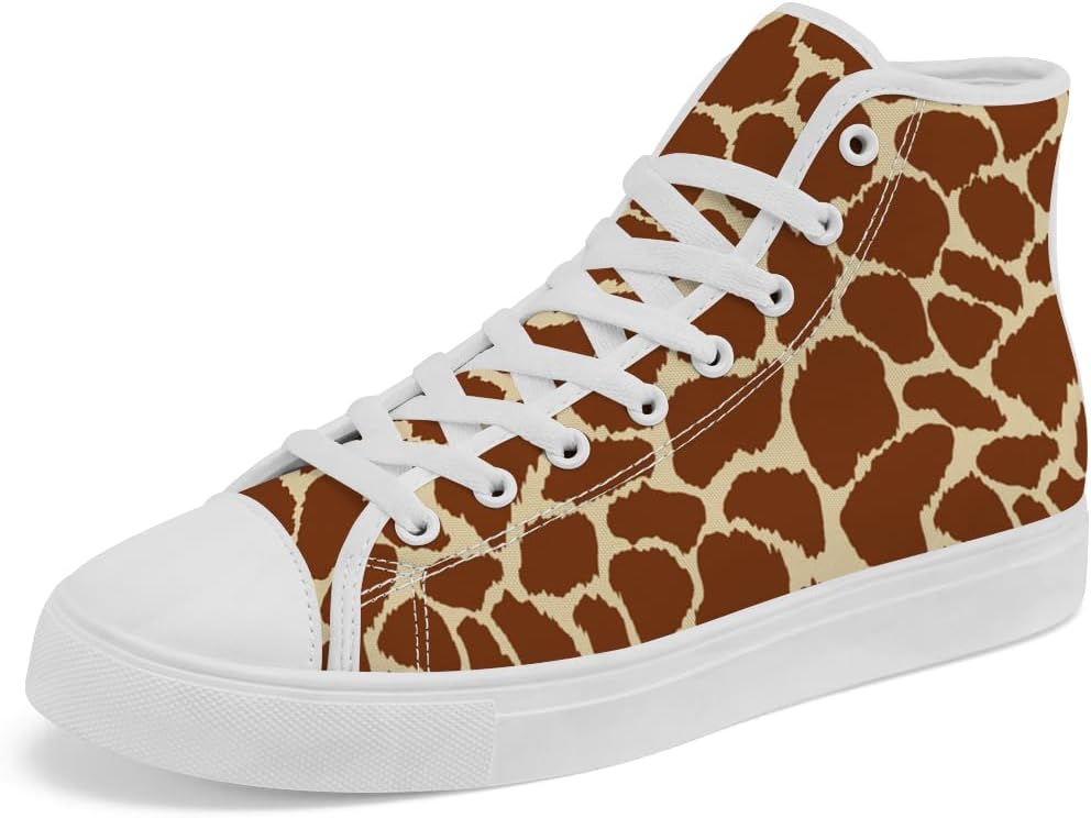 

Кеды на высокой подошве с принтом жирафа chebing, высокие сникерсы с текстурой кожи жирафа для женщин и мужчин, 612 Brown