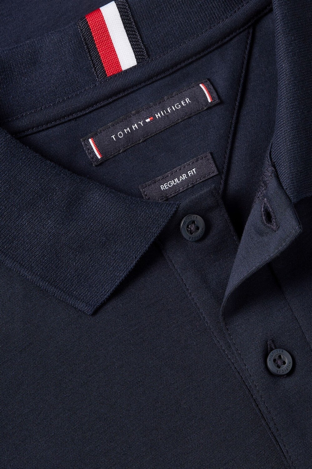 Рубашка поло из жидкого хлопка стандартного кроя Tommy Hilfiger, синий — фото 4