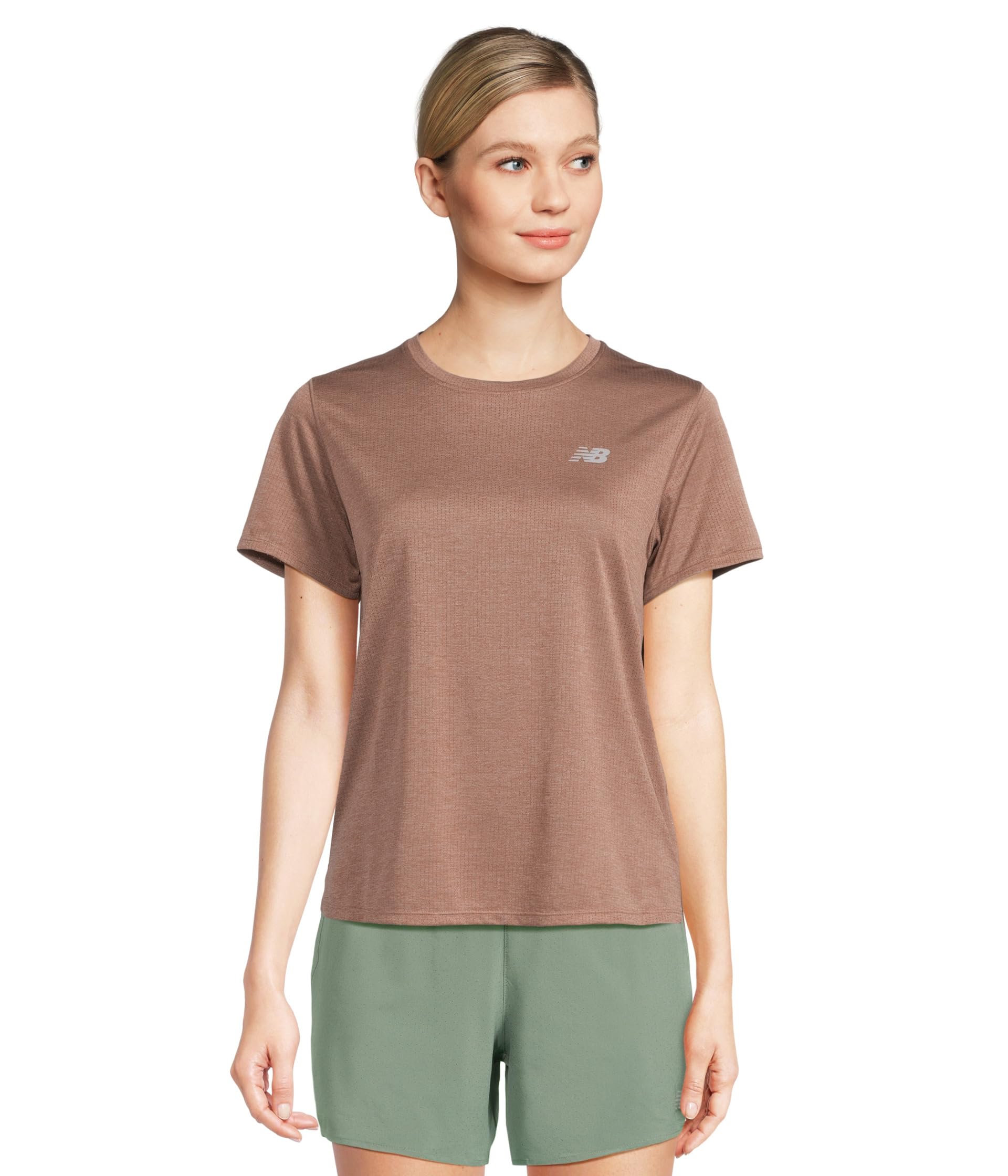 

Футболка New Balance New Balance Athletics T-Shirt Heather, цвет Earth Shadow Heather