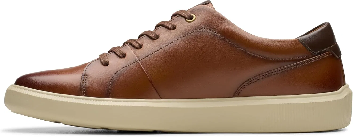 Мужские кроссовки Clarks Brodin Lace, Dark Tan Leather — фото 3