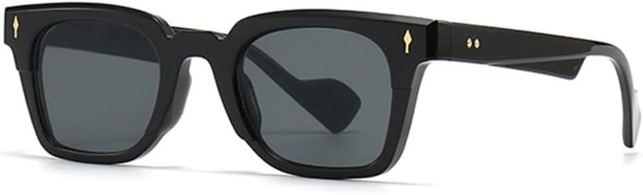 

Ретро-солнцезащитные очки для женщин, модные панк-очки с заклепками, градиентные оттенки, защита от УФ-излучения UV400. Мужские модные темно-синие солнцезащитные очки MTZJH, Black Gray